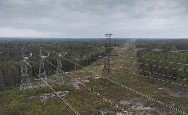 RussianFinnish high voltage power line Supply of electricity