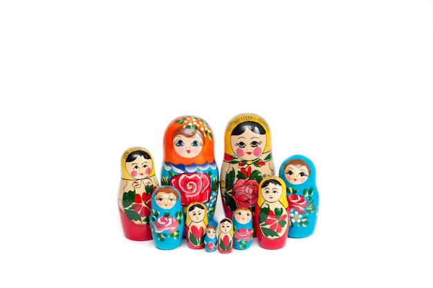 Russische poppen, matryoshka houten poppen