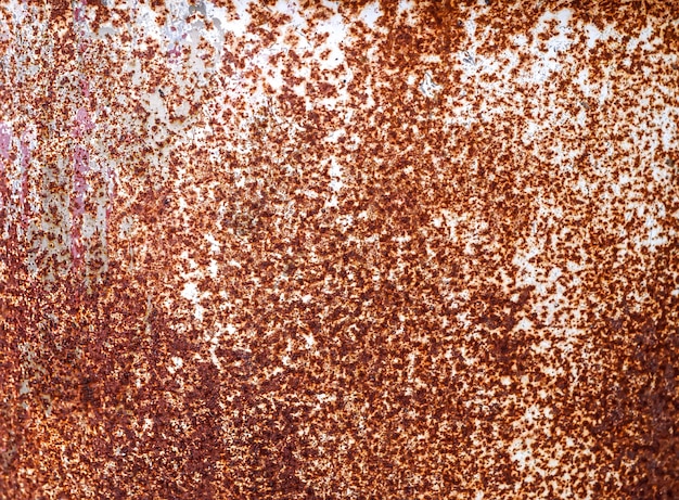 Photo rust of metalscorrosive rust on old iron whiteuse as illustration for presentation