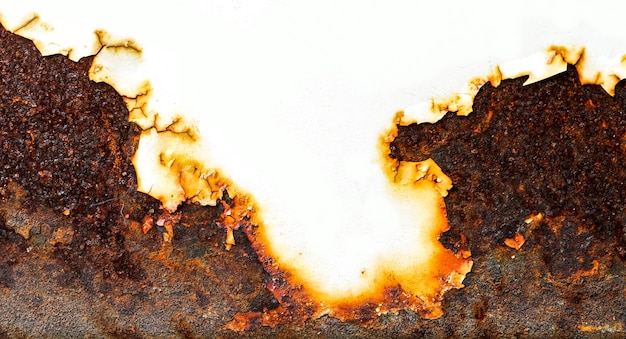 Rust of metalsCorrosive Rust on old iron whiteUse as illustration for presentationcorrosion