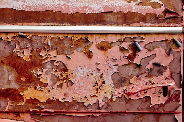 Rust and Peeling Red Paint on Metal Texture EyeLevel Detail