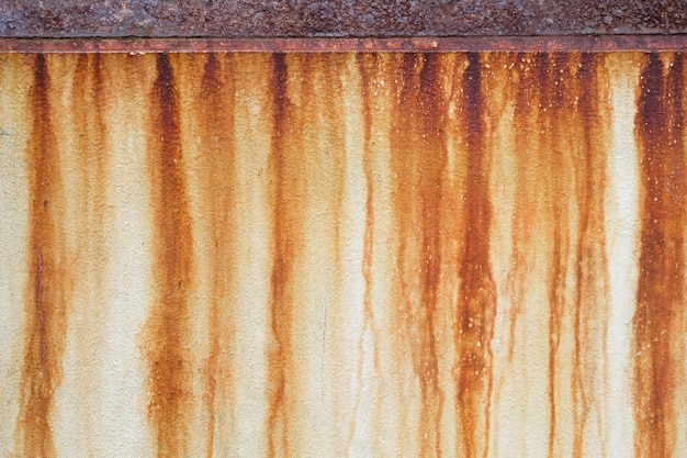 Rust stains on the wall