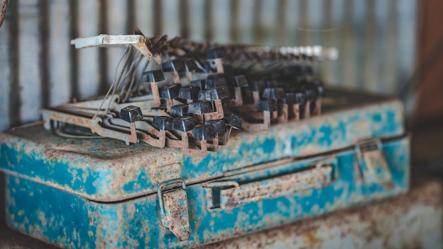 Rust toetsenbord typemachine