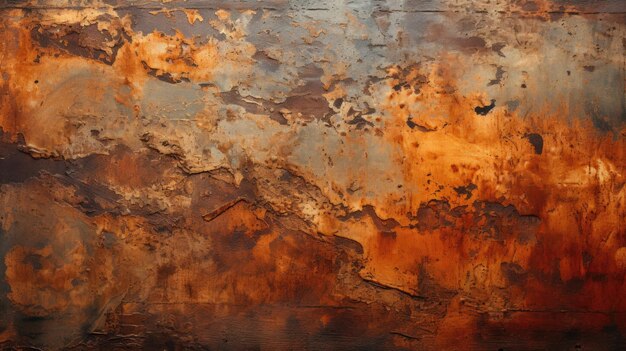 Rusted metal surface weathered aged orange brown hd texture background highly detailed