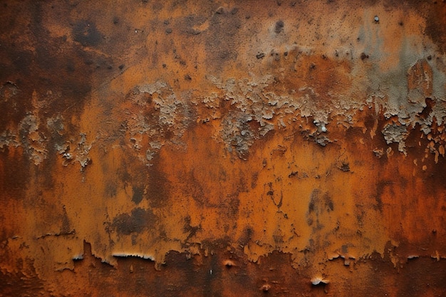 A rusted surface with a rough texture that has a hole in it