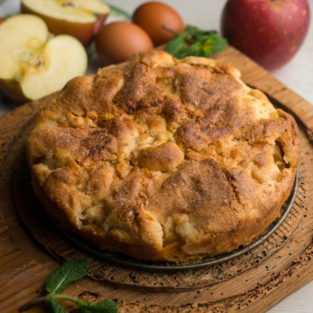 rustic apple cake