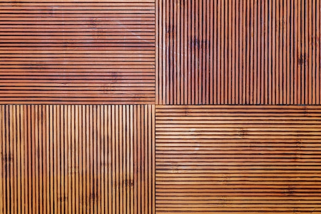 Rustic bamboo texture. Horizontal and vertical lines. Ocher and brown tones.