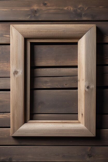 Rustic Barnwood Frame Mockup met lege ruimte voor het plaatsen van uw ontwerp