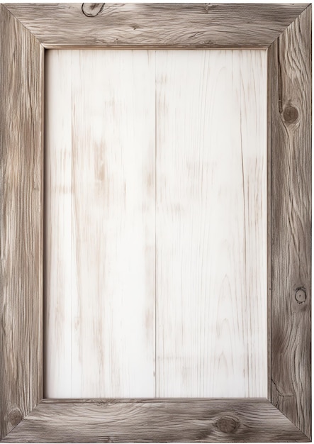 Foto rustic barnwood frame waterverf rand op witte achtergrond