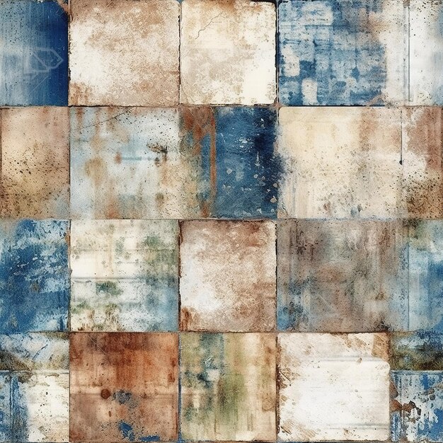 Rustic blue Scrapbook Paper