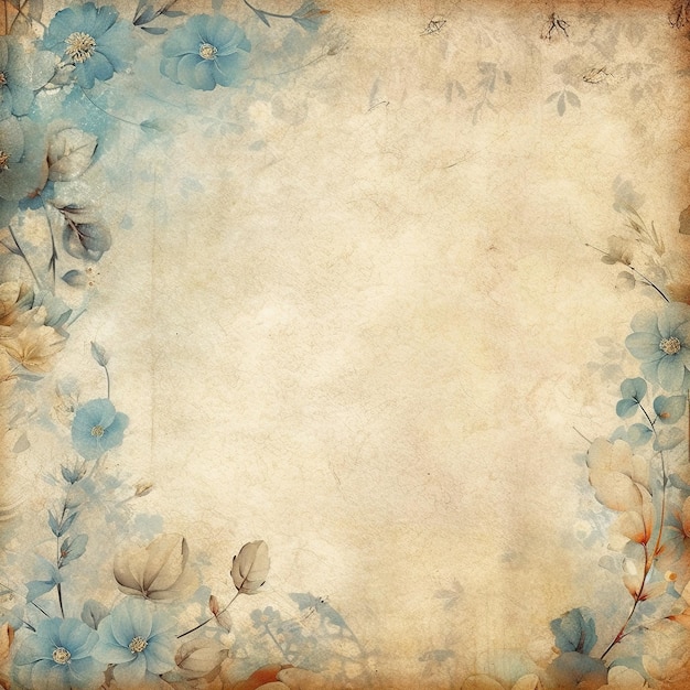 Rustic blue Scrapbook Paper