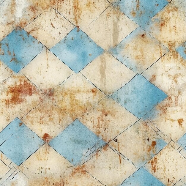 Rustic blue Scrapbook Paper