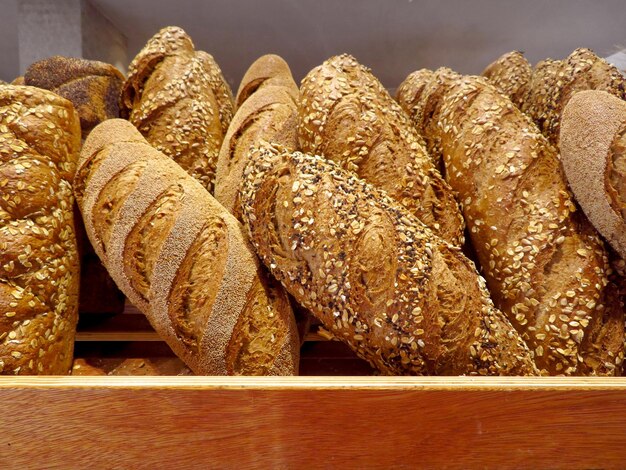 Rustic bread stall