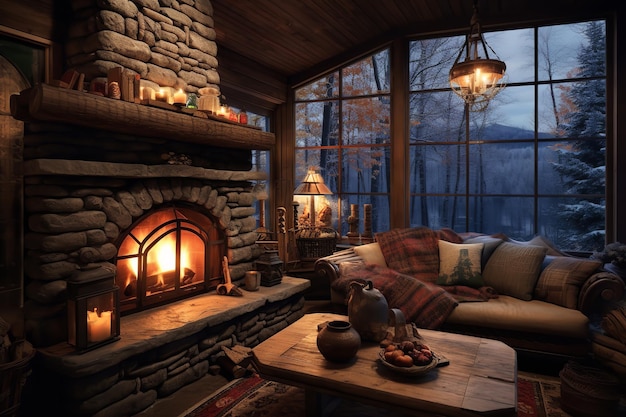 Rustic Cabin Retreat Decor Interior Design