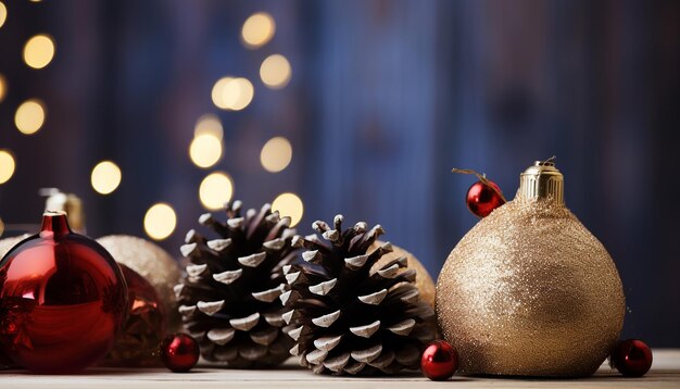 Rustic Christmas Decoration Santa Hats with Pine Holiday Season