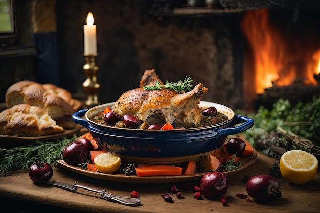 Rustic Coq au Vin Een smaak van het platteland