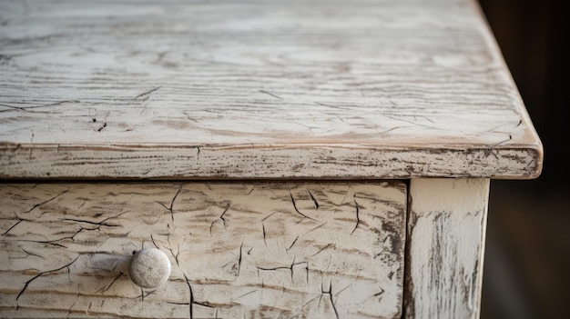 Rustic Cotton Nightstand With Vintage Charm