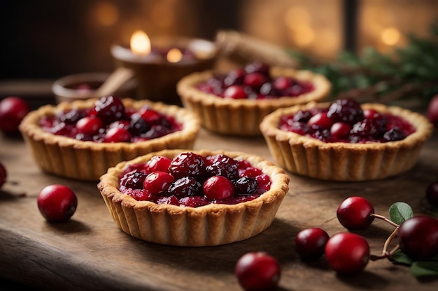 Rustic Cranberry Tarts