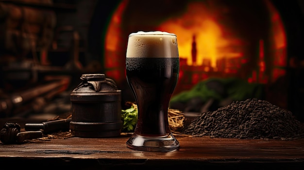 Фото Рустическое темное пиво