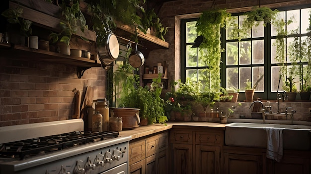 rustic farmhouse kitchen