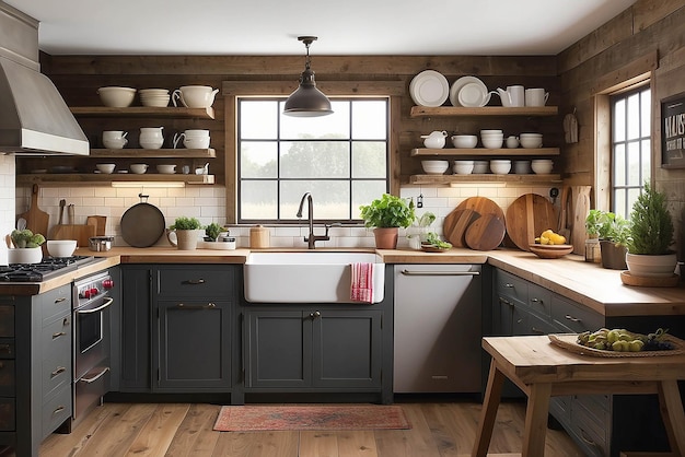 Rustic Farmhouse Kitchen