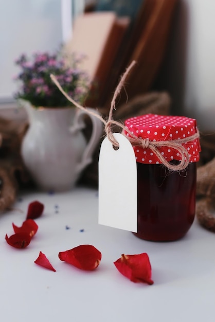 Rustic homemade jam