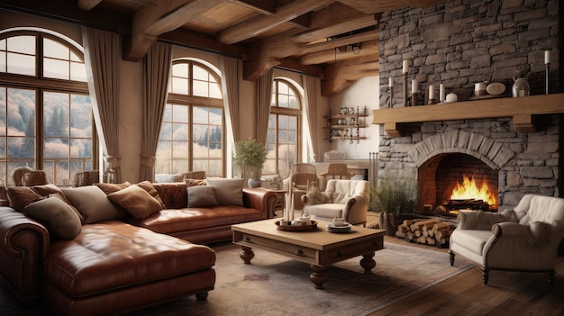 Rustic interior house