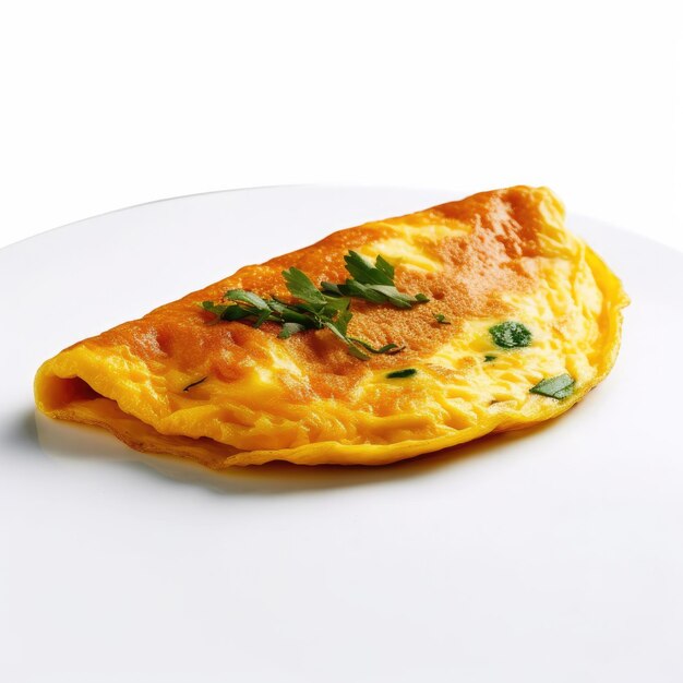 Photo rustic omelette on a plate