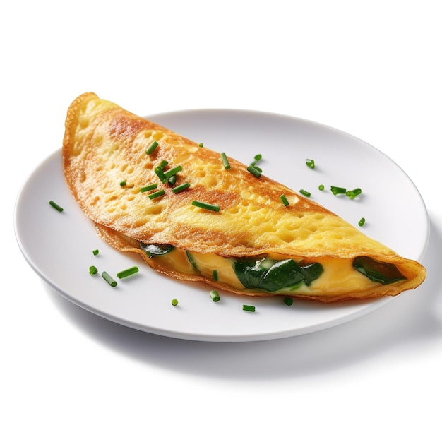 Photo rustic omelette on a plate