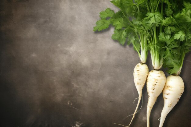 Photo rustic parsnip mockup background generate ai