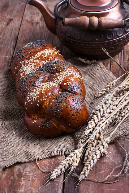 Rustic pastries and tea