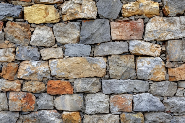 Деревенская каменная стена, старая каменная текстура