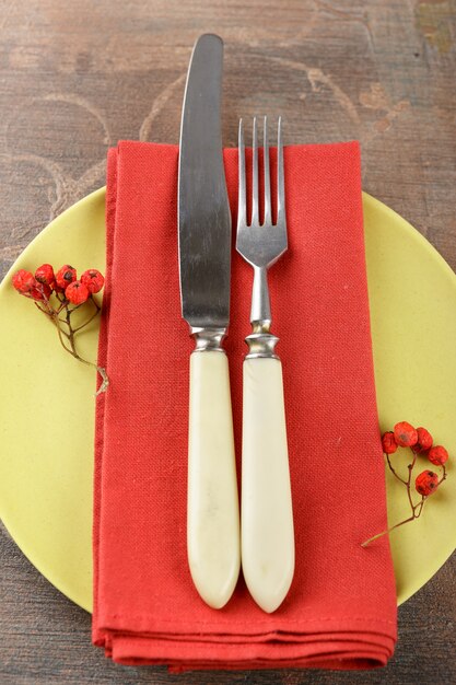 Rustic table setting