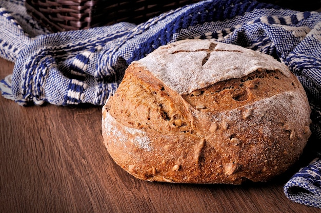 Rustic traditional wheat bread