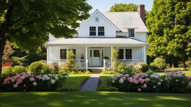 Rustic white farm house