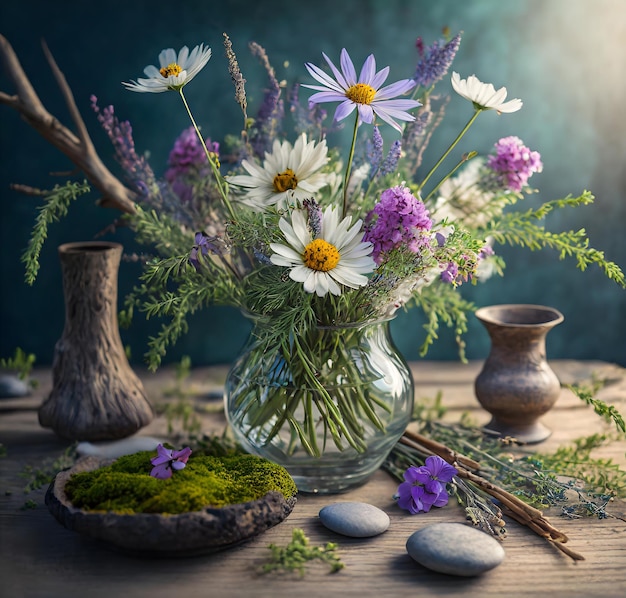 Rustic Wildflower Centerpiece