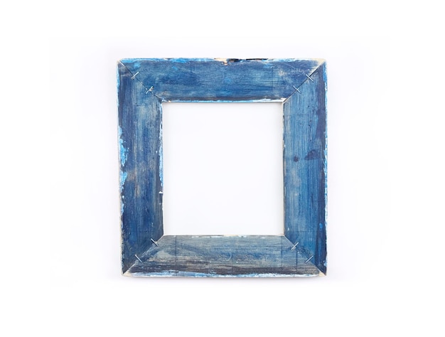 Photo rustic wooden blue frame