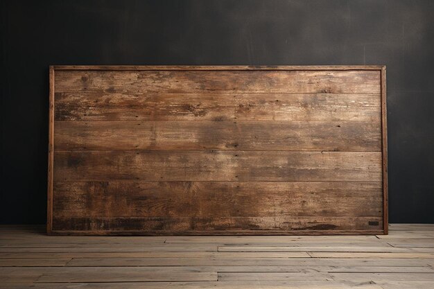 Photo rustic wooden surface display