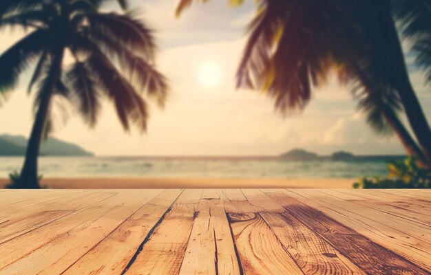 Rustic Wooden Table in Natural Setting