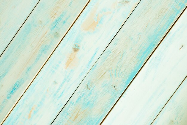 Rustiek turkoois blauwe houten planken diagonaal