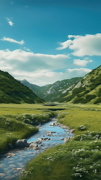 Rustig landschap van de prachtige omgeving