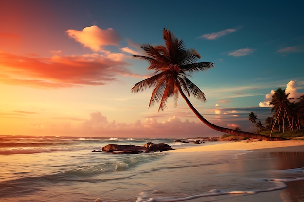 Rustig strand Ontsnapt Strandlandschapsfoto