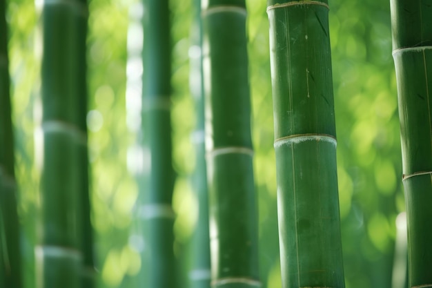 Rustige bamboe bos close-up Generate Ai