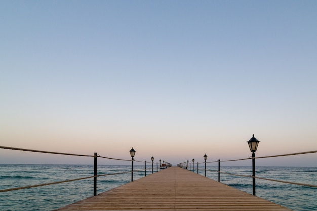 Rustige houten pier