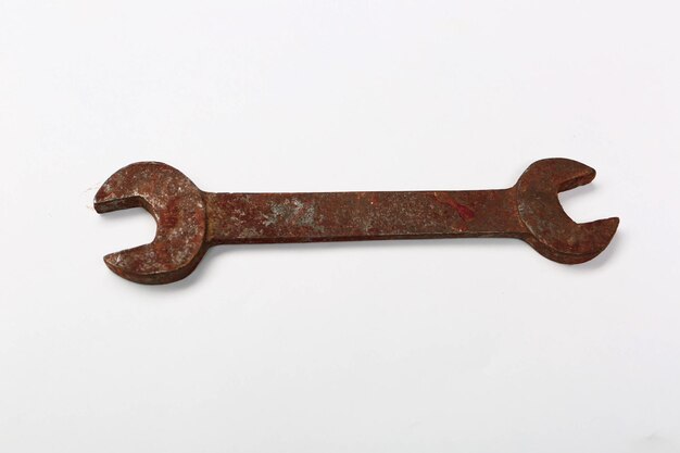 A rusty auto wrench