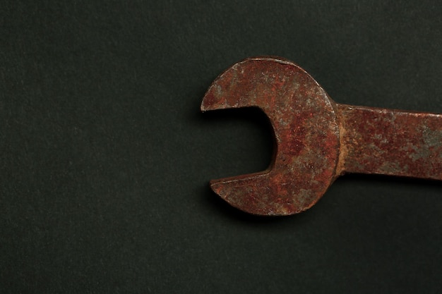 A rusty auto wrench