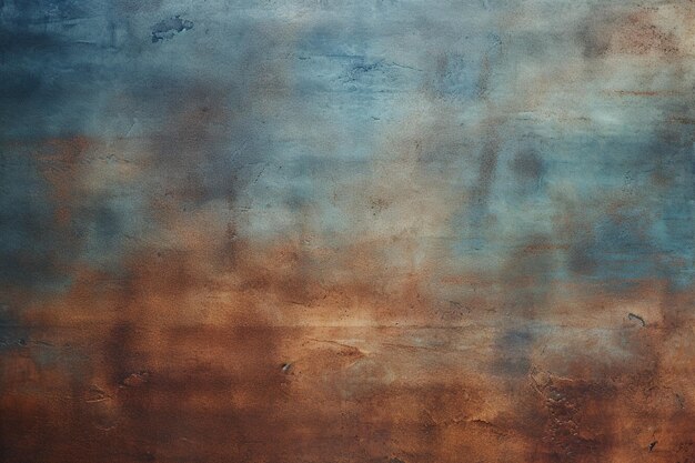 Rusty blue metallic wall