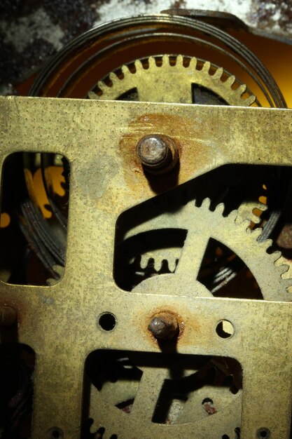 rusty clock wheel