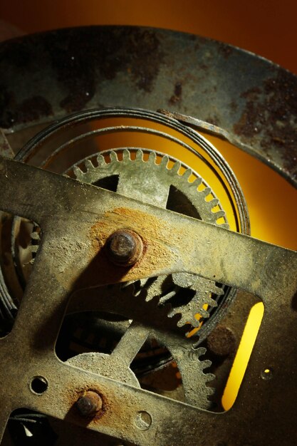 rusty clock wheel