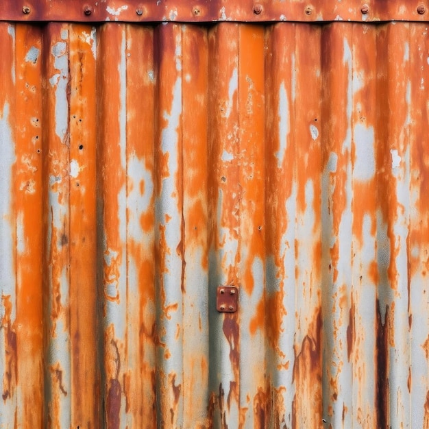 Rusty corrugated iron sheet texture background